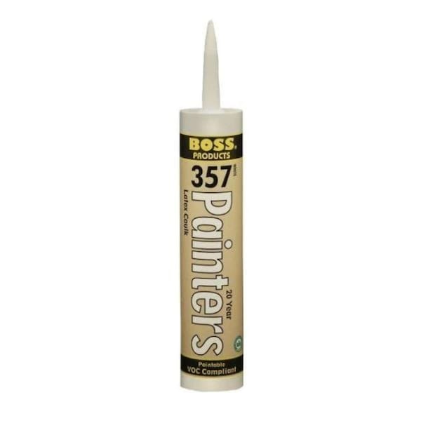 Boss-357 20 Year Painters Latex Caulk, PK 12 Black, 12 PK